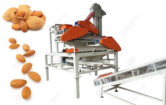 Commercial Almond Shell Removing Machine Three Stage Factory Price