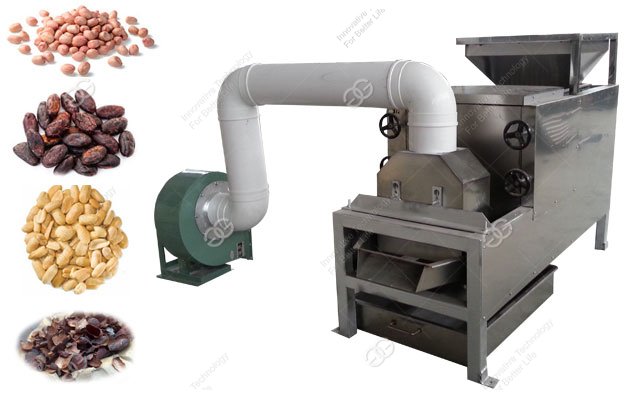Three Rolls Cocoa Beans Skin Removing Machine For Sell