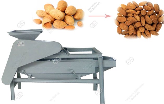 almond shelling machine single stage