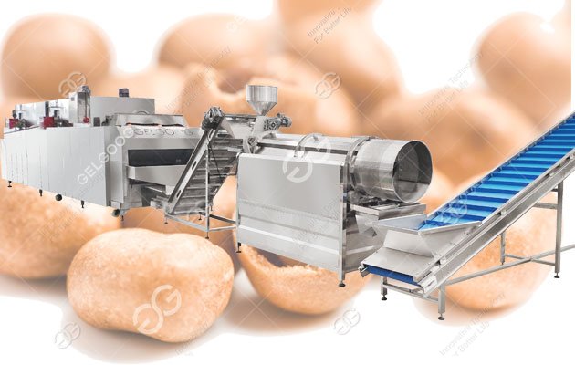 continuous coated peanut processing line price